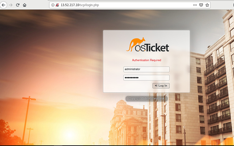 Acceso a osTicket