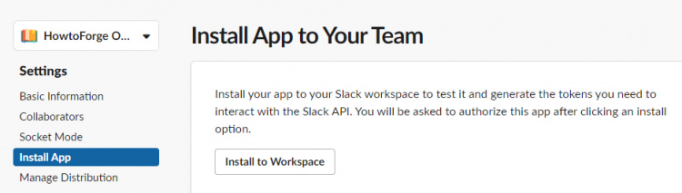 Esquema Wiki Slack App Instalar