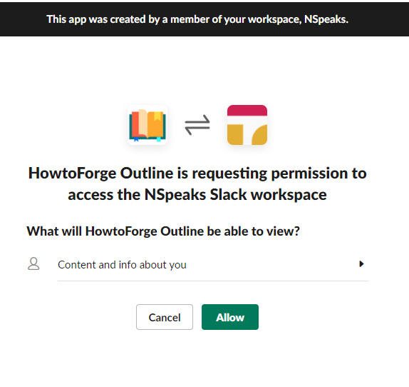 Esquema Wiki Slack Autorización