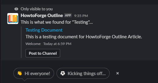 Demo de la aplicación Slack Wiki