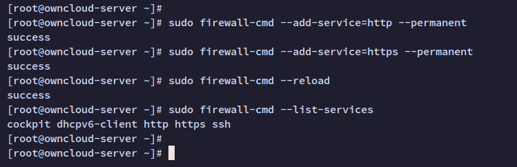 configurar firewalld