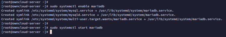 iniciar mariadb