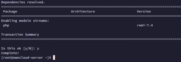 activar php 7.4 repo