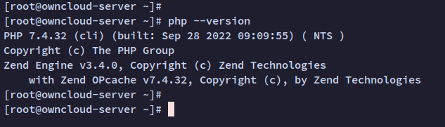 comprobar versión de php