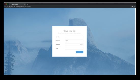 Configurar el sitio web