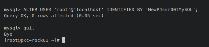 cambiar contraseña raíz mysql por defecto
