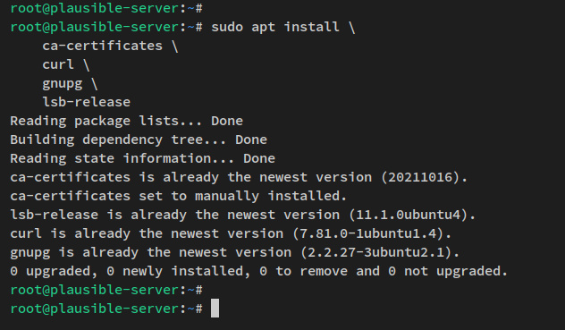 instalaciónd ependencias