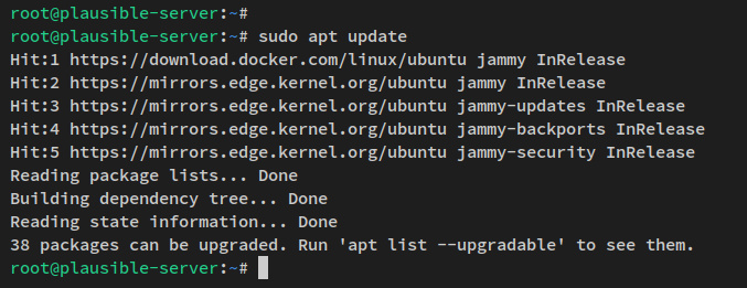 comprueba los repositorios docker