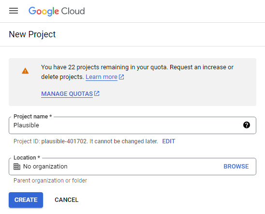 Proyecto Google Create
