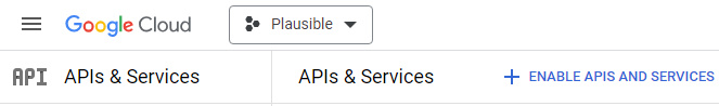 Habilitar APIs y Servicios