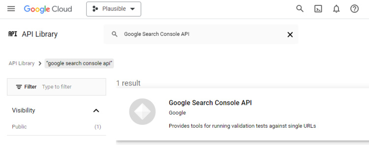 API de la Consola de Búsqueda de Google