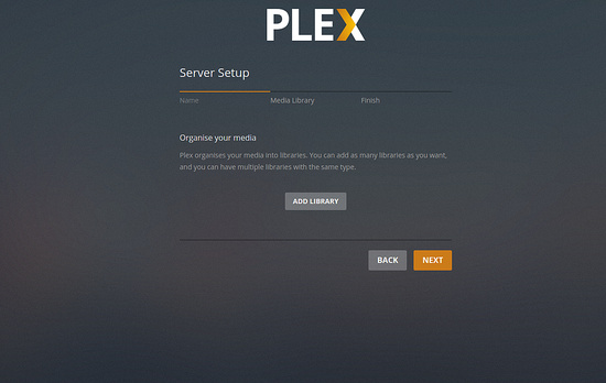 Añadir biblioteca multimedia a Plex