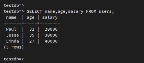 recuperar datos específicos de coplumnas