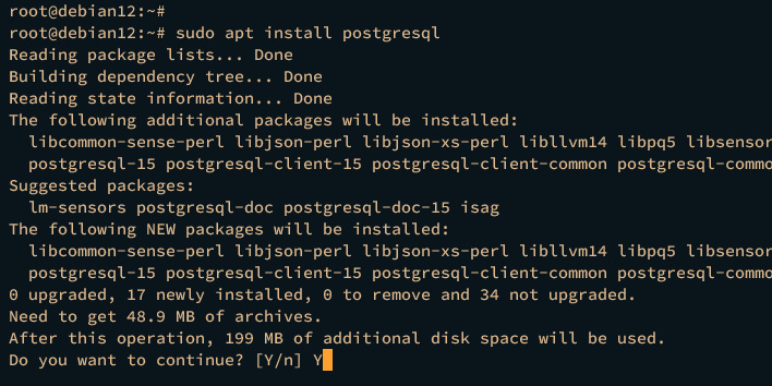 instalar postgresql