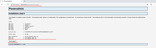 Paso 6 de la instalación