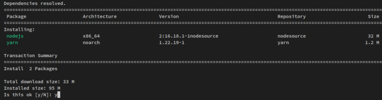 instalar nodejs