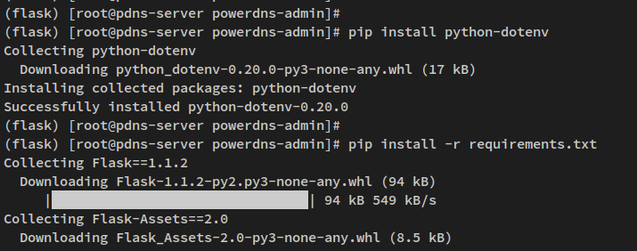 instalar dependencias de python
