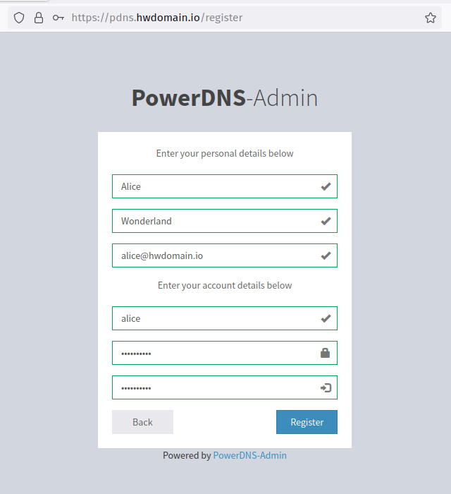 configurar usuario administrador