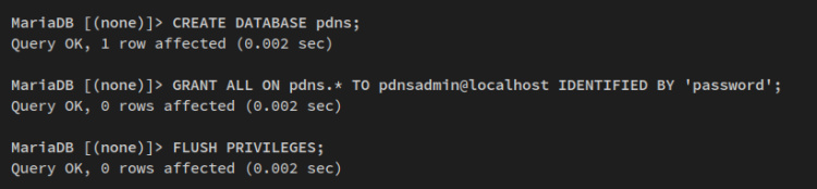 crear base de datos y usuario
