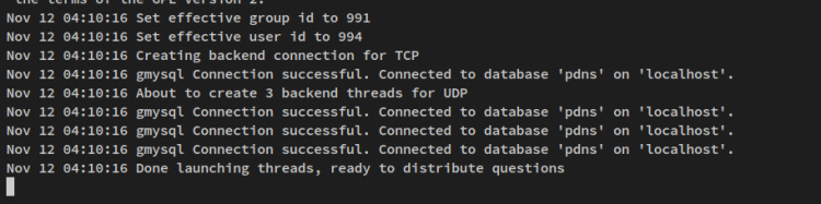 verificar la conexión a la base de datos