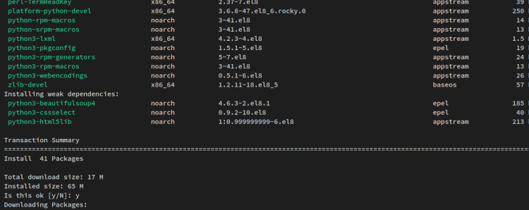 instala las dependencias de python