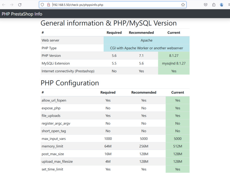 comprobador prestashop