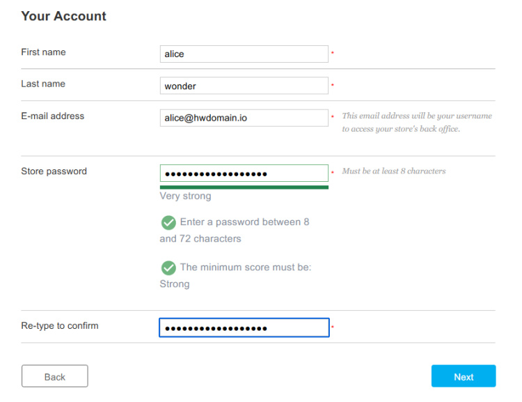 configuración administrativa