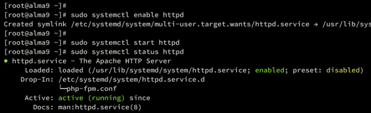 verificar httpd