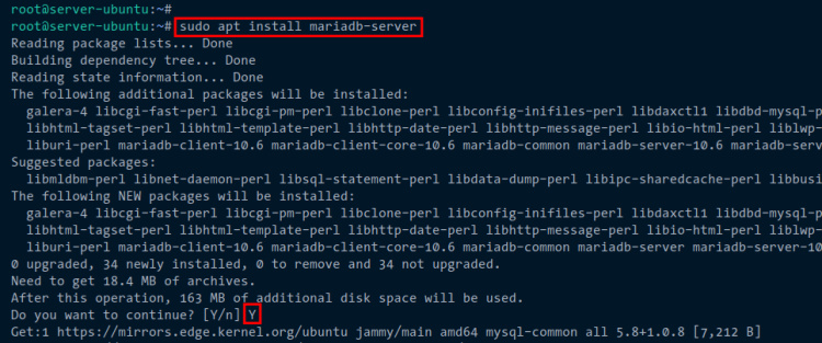 instalar mariadb