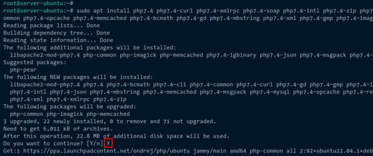 instalar php 7.4