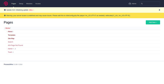 Tablero de administración