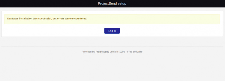 Instalación de la base de datos