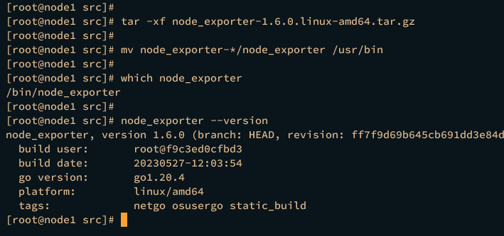 instalación del exportador de nodos