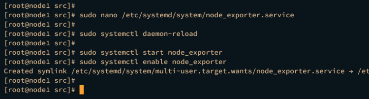 ejecutar exportador de nodos como servicio