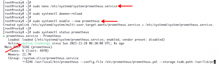 Configurar Prometheus como servicio systemd