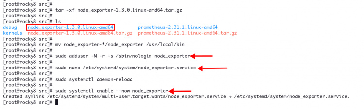 Configurar el Exportador de Nodos