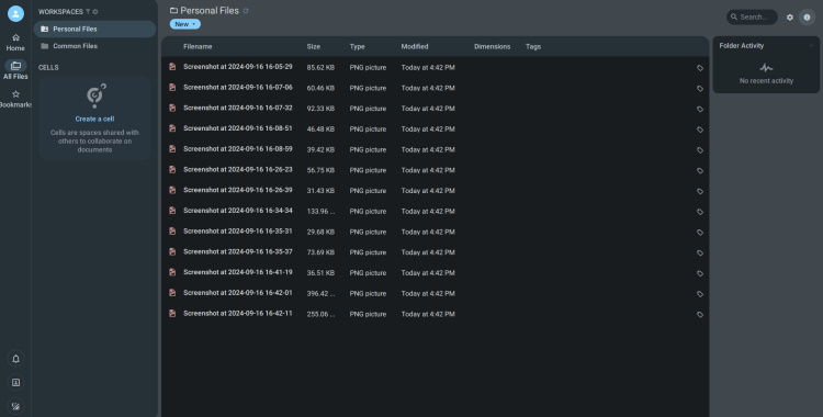 pydio subir archivos