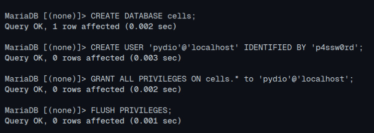 crear base de datos