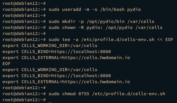sistema de configuración