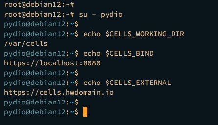comprobación del entorno