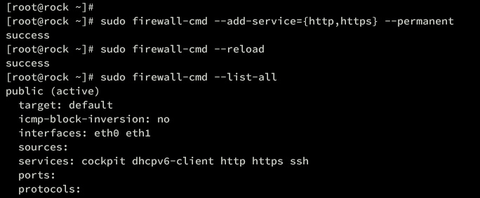 configurar firewalld
