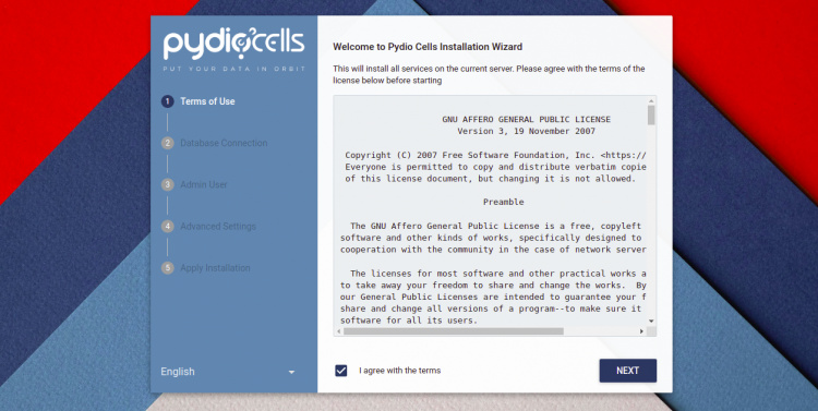 Bienvenido a la instalación de pydio