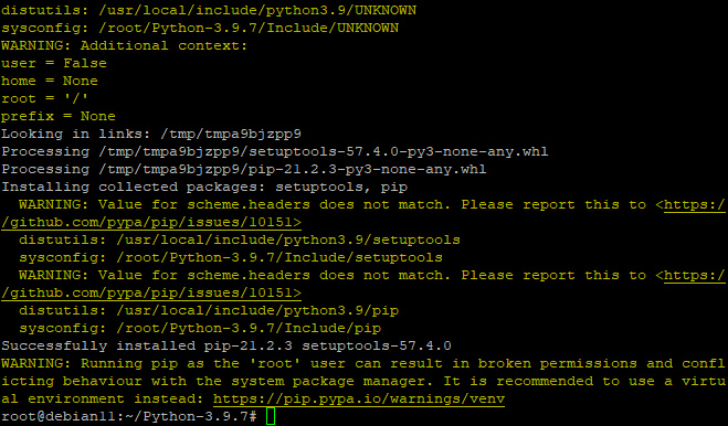 instalar Python 3.9 en Debian 11