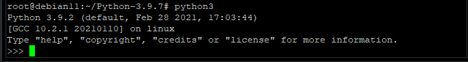 Probar la instalación de Python