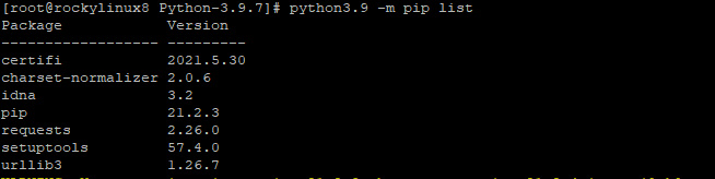 python3.9 lista de módulos