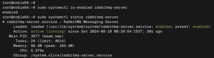 comprobar el estado del servicio