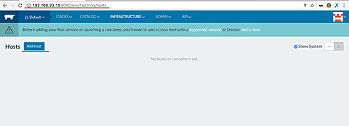 Añadir un nuevo anfitrión