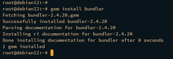instalar bundler