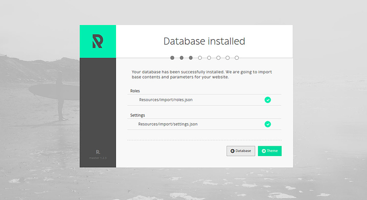 Base de datos instalada