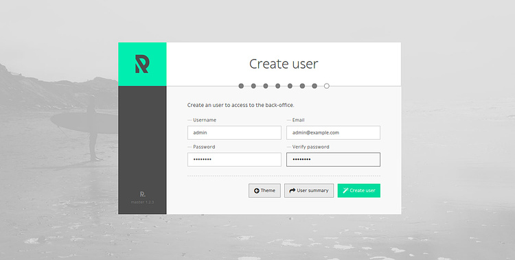 Crear usuario administrador